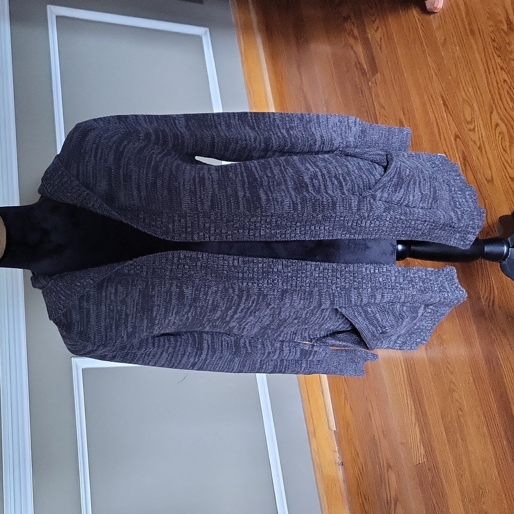 ROXY Women's Gray Medium Hooded Cardigan